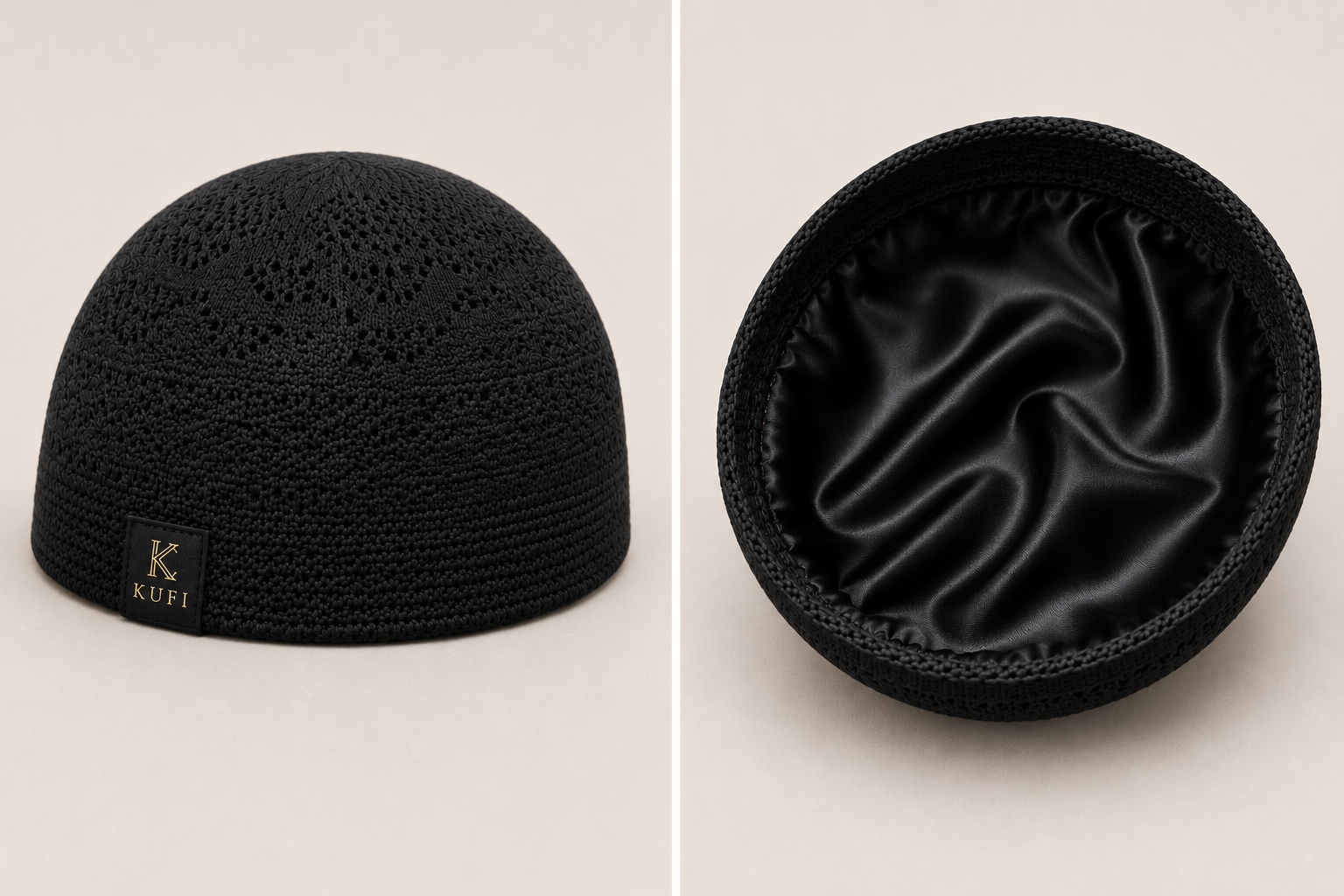 Satin lined kufi