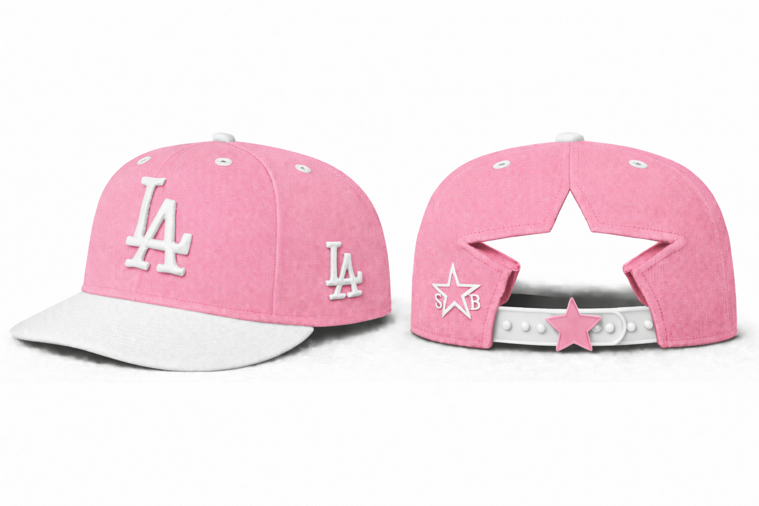 pink and white LA starback