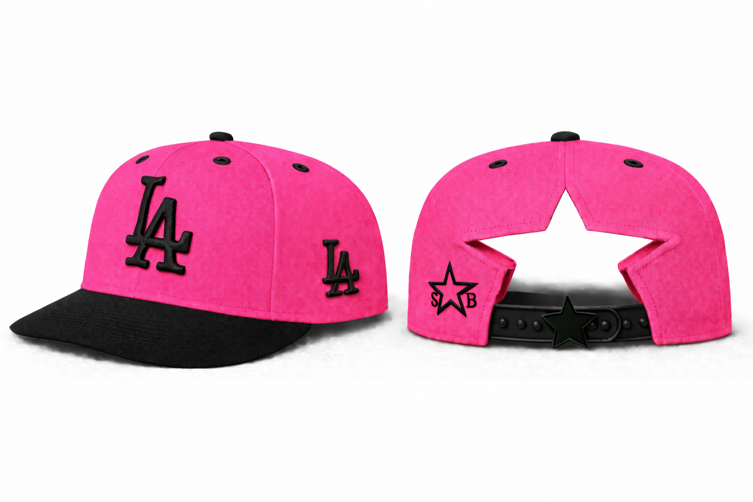 pink and black LA starback