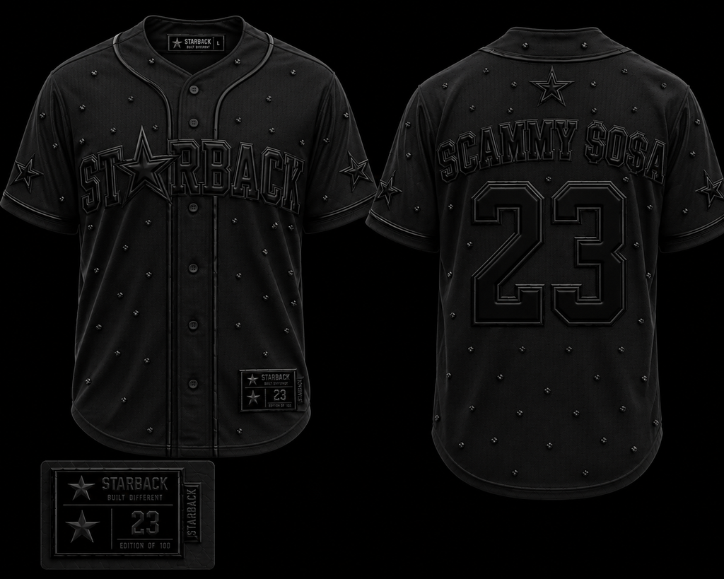 Authentic Scammy sosa baseball jersey